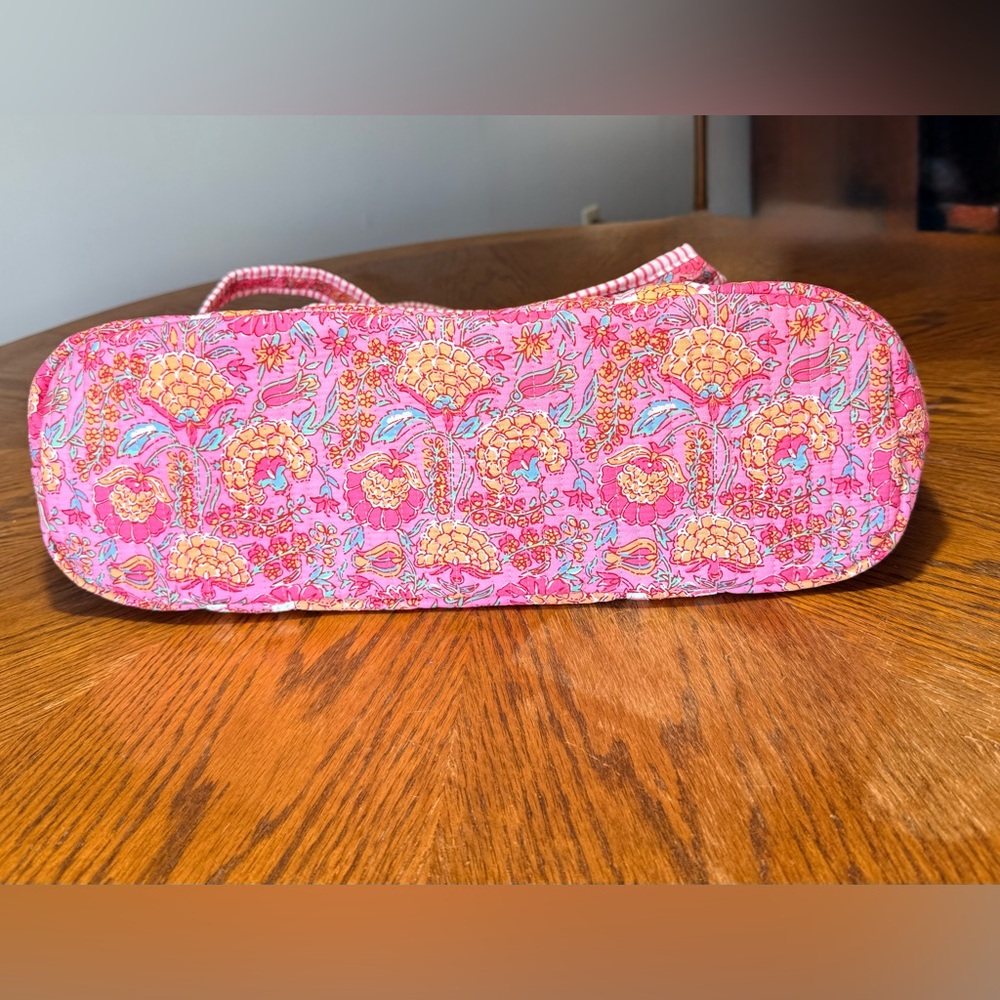 Pink Lily Quilted Tote, Pink, NIB - Picture 6 of 8